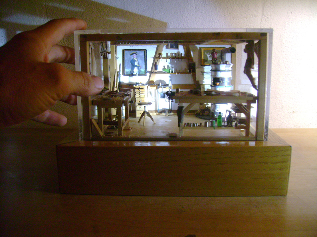 Violin Workshop, Geigen, Werkstatt, miniature, 1:21,Cornel, Schneider, Boxwood, Buchsbaum,&nbsp; jpeg, jpg, scuplture, Schnitzerei, Carving, Modell, 