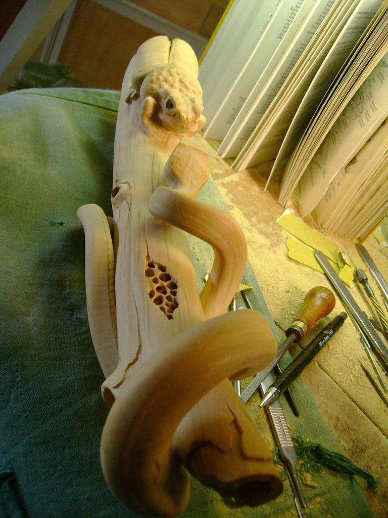 Snake, Schlange, Toad, Kröte, Cornel, Schneider, Boxwood, Buchsbaum, jpeg, jpg, scuplture, Schnitzerei, Carving, okimono